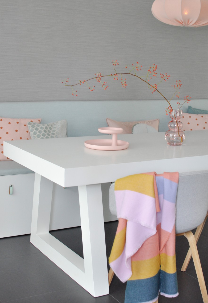 keukenbank mint groen