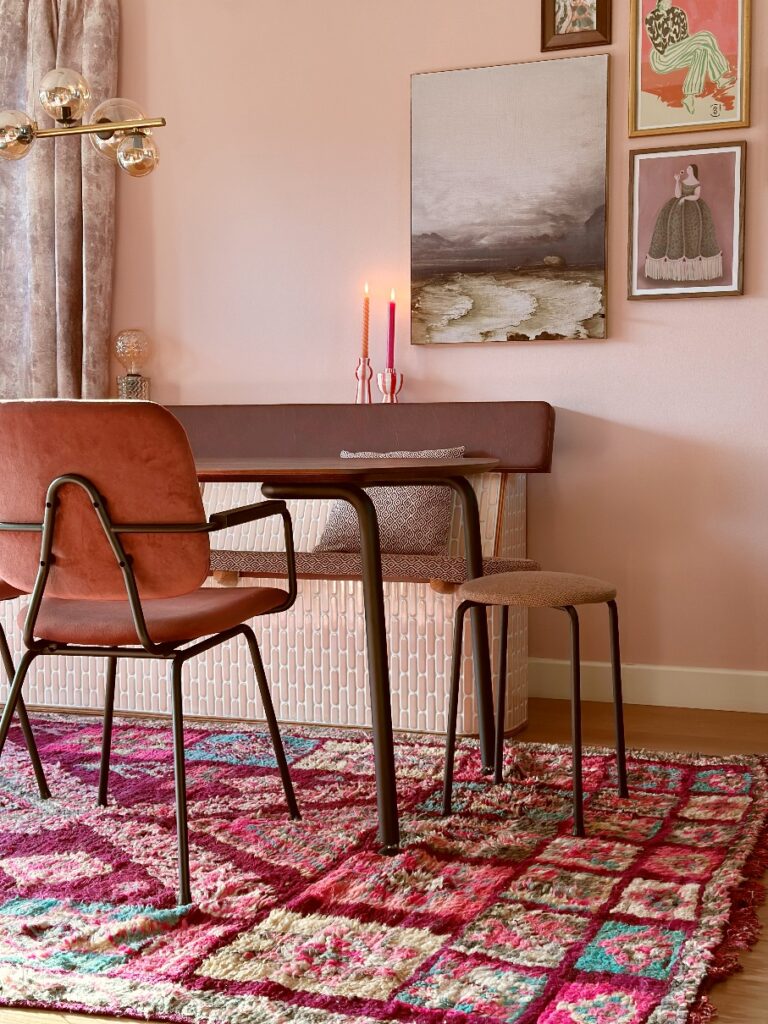 DIY betegelde eetbank