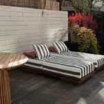 ligbedden stripes zwart wit